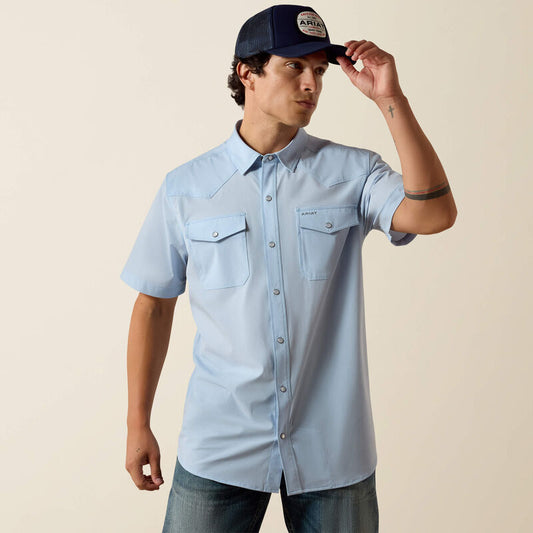 Ariat FrontierFlex VentTEK Western Fitted Snap - Skyway