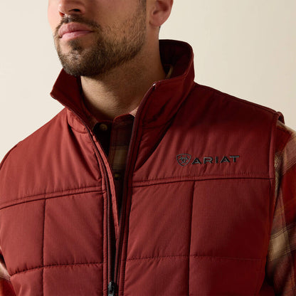 Men's Ariat Crius Insulated Vest -  Madder brown