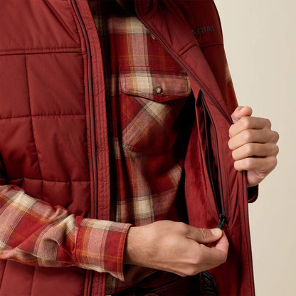 Men's Ariat Crius Insulated Vest -  Madder brown