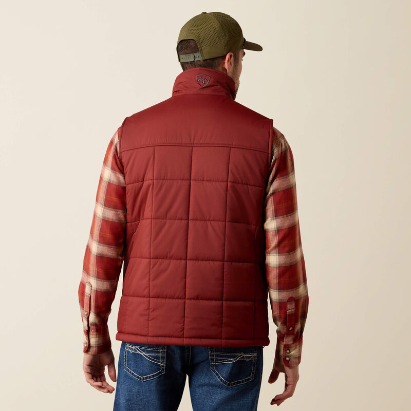 Men's Ariat Crius Insulated Vest -  Madder brown