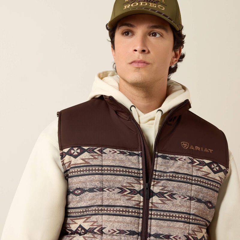 Men's Ariat Crius Insulated Vest - Tonal Southwest
