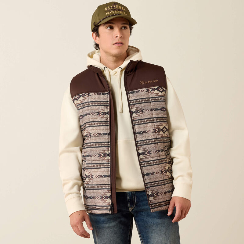 Men's Ariat Crius Insulated Vest - Tonal Southwest