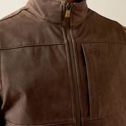 Men's Ariat Vernon Softshell Vest - Wren Faux Leather