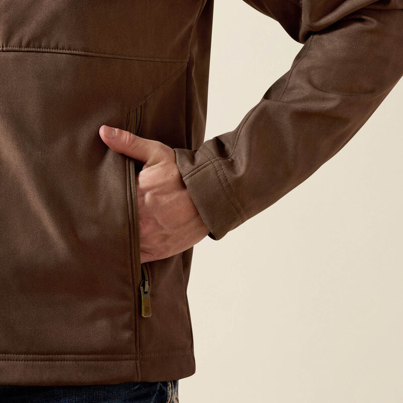 Men's Ariat Vernon Softshell Jacket - Wren Faux Leather