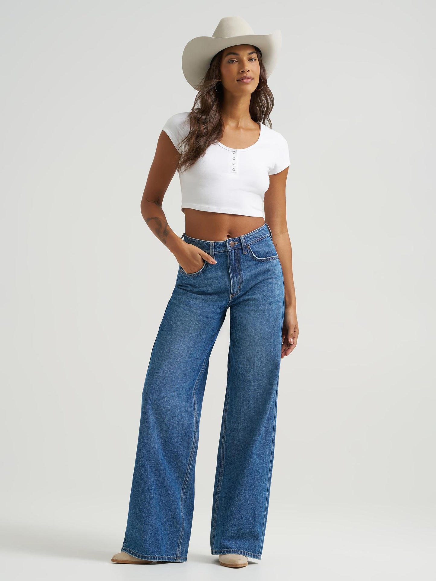 Women’s Wrangler Retro Bailey High Rise Wide Leg Jean - Yvette