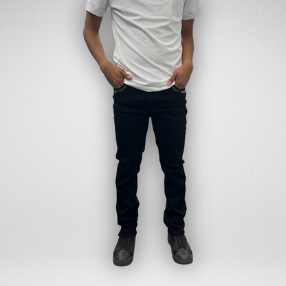 Youth Ace of Diamond Denim (P-1370-Jet Black)