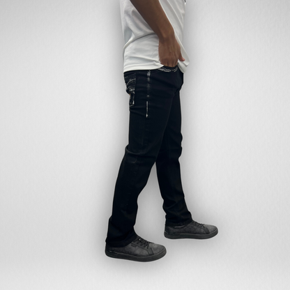 Youth Ace of Diamond Denim (P-1370-Jet Black)