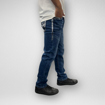Youth Ace of Diamond Denim (P-1380-Dark Blue)