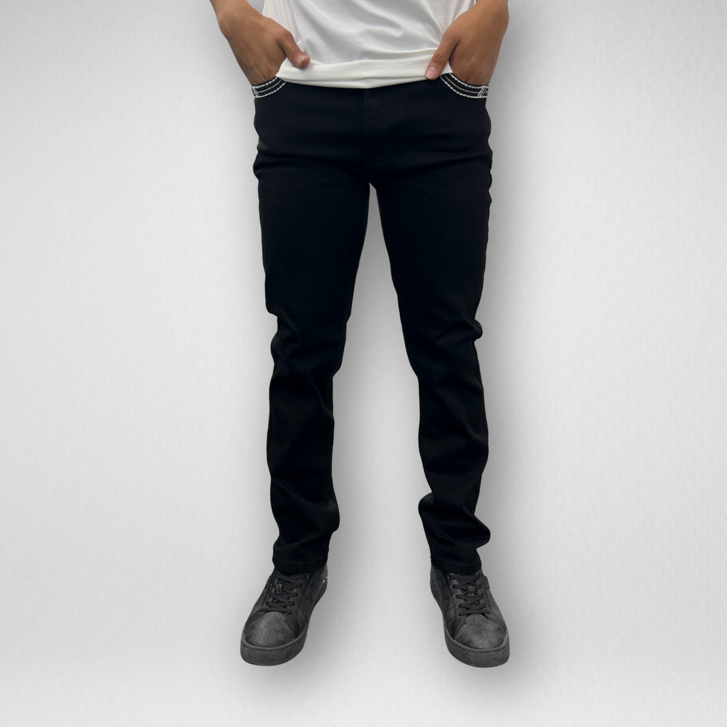 Youth Ace of Diamond Denim (P-1380-Jet Black)