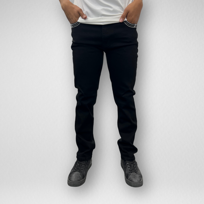Youth Ace of Diamond Denim (P-1380-Jet Black)