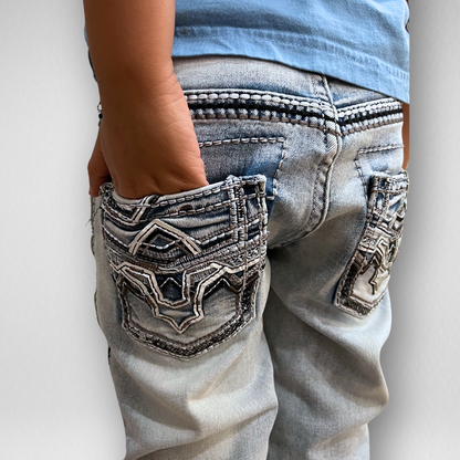 Youth Ace of Diamond Denim (P-1380-Light Blue)
