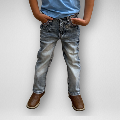Youth Ace of Diamond Denim (P-1380-Mid Blue)