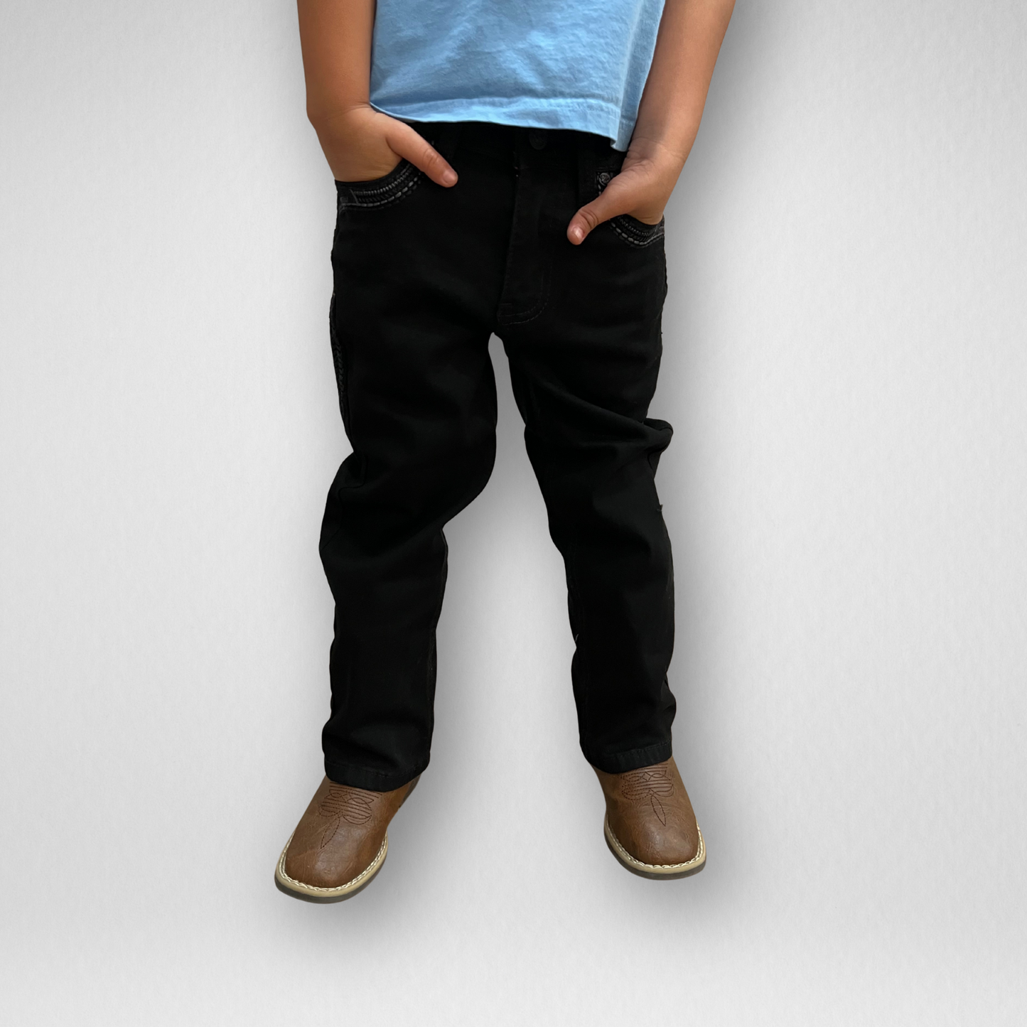 Youth Ace of Diamond Denim (P-1400-Jet Black)