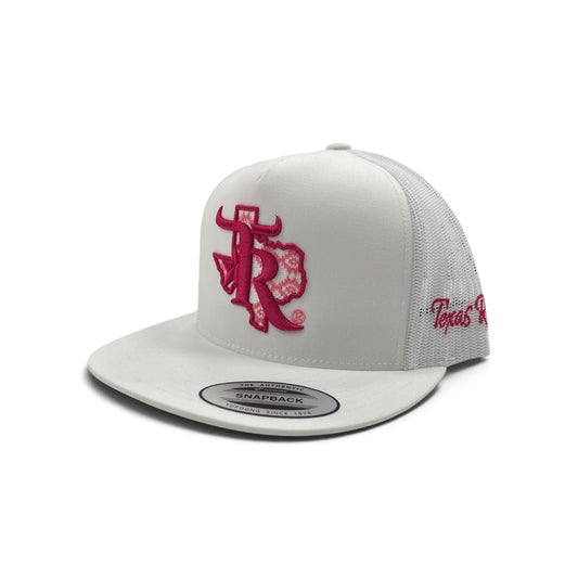 Texas Ranch Hat - Pink Southwest White