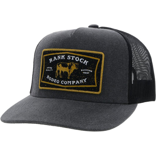 Hooey Rank Stock Patch Hat - Charcoal