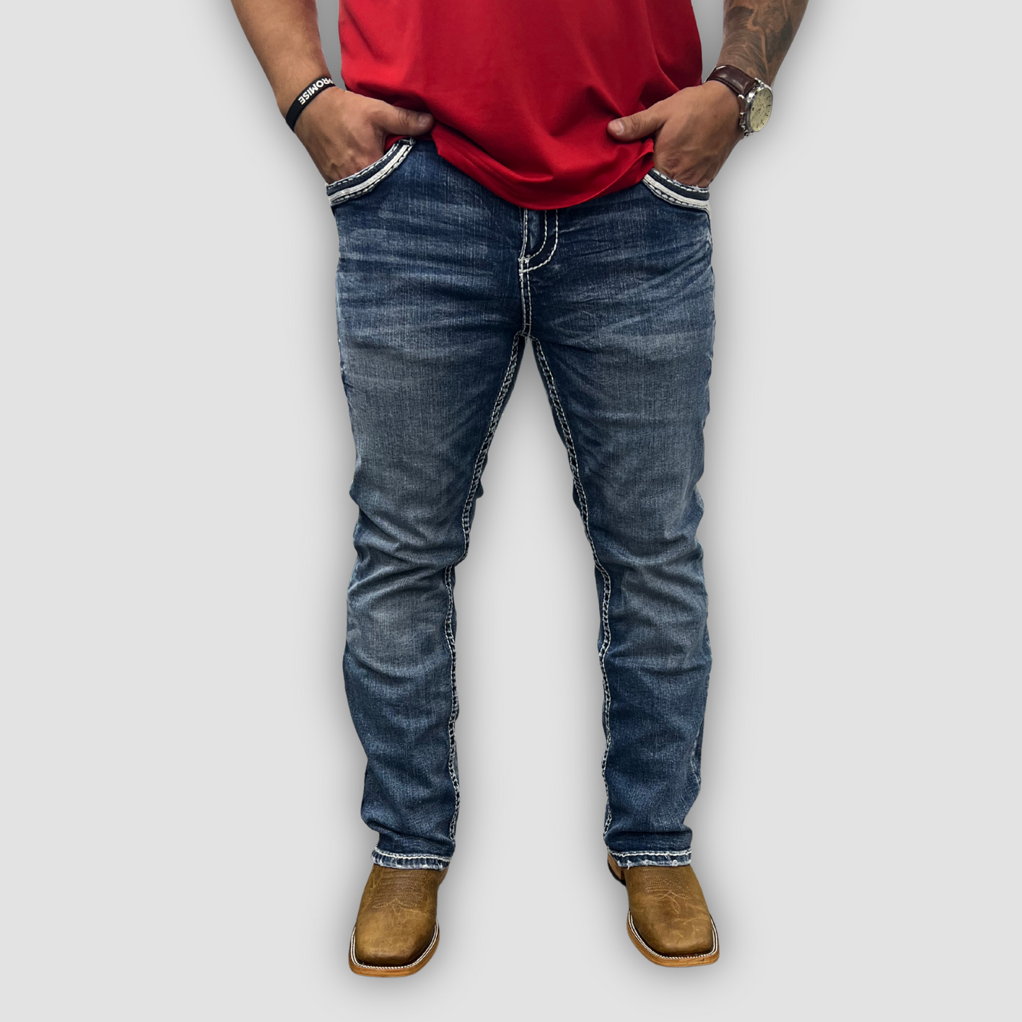 Men's Answer Me Straight Leg Denim (AM-2274)