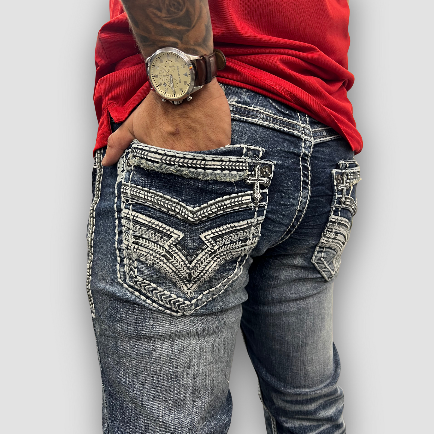 Men's Answer Me Straight Leg Denim (AM-2290)