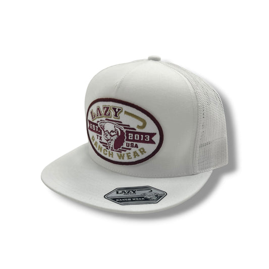 Lazy J Hat - White Cattle King