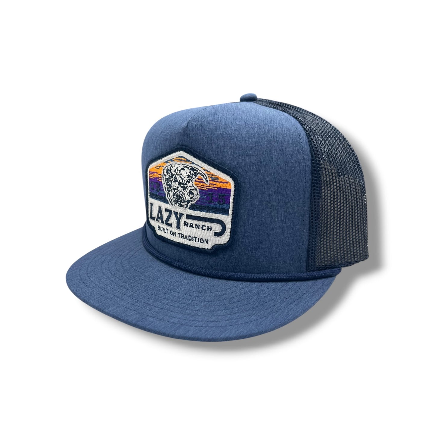 Lazy J Hat - Navy Bull Wagon