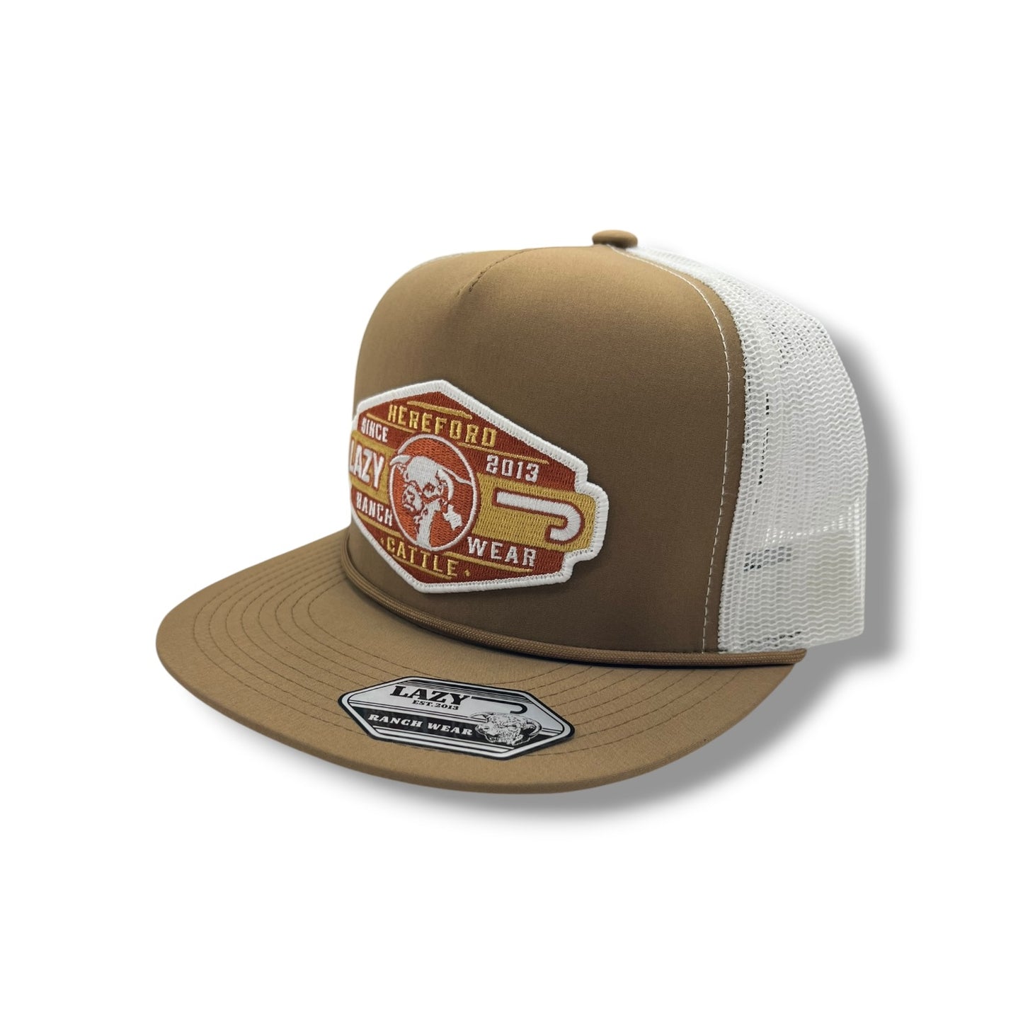 Lazy J Hat - Coyote Brown & White Pecos