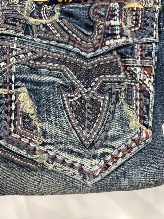 Men's Rock in L.A. Slim Straight Boot Denim (R-380)