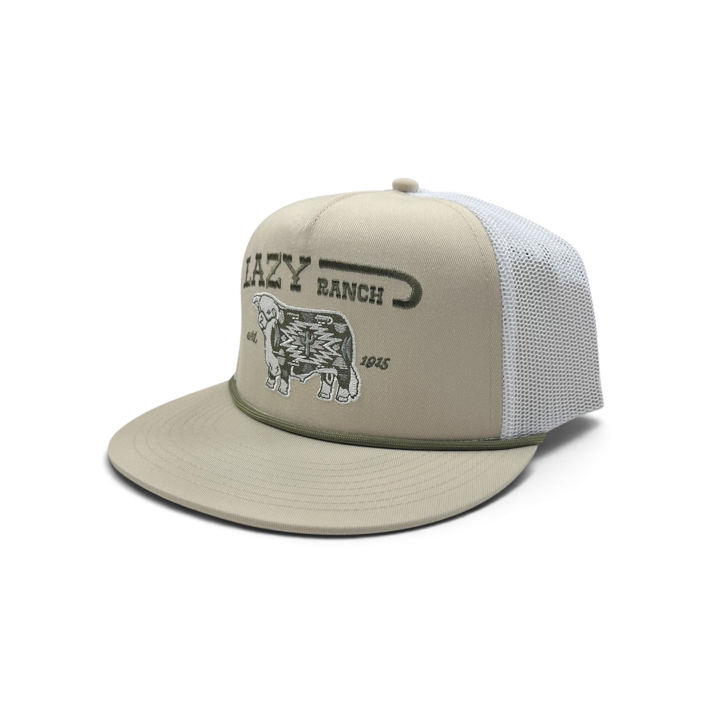 Lazy J Hat - Tan & White Alpine Classic Rope Hat
