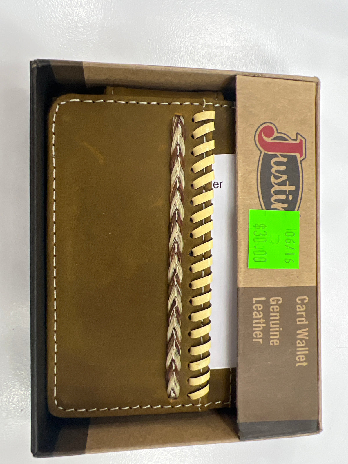 Men's JUSTIN  Wallet  - Card wallet brown braided