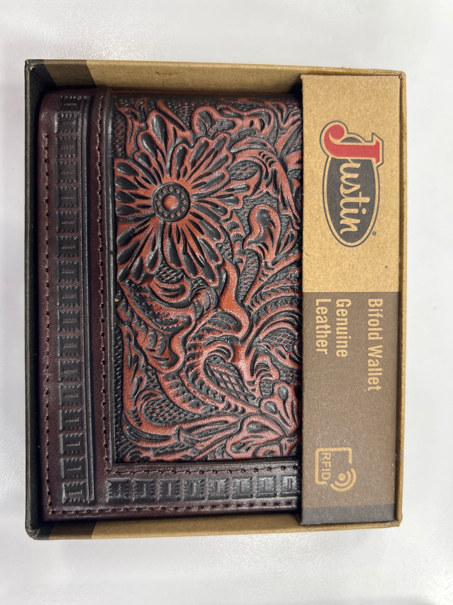 Men's JUSTIN BIFOLD Wallet  - tooled