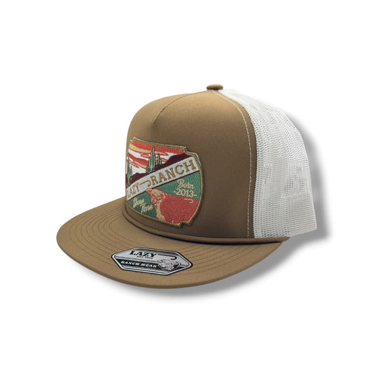 Lazy J Hat - Coyote Brown & White Show Time