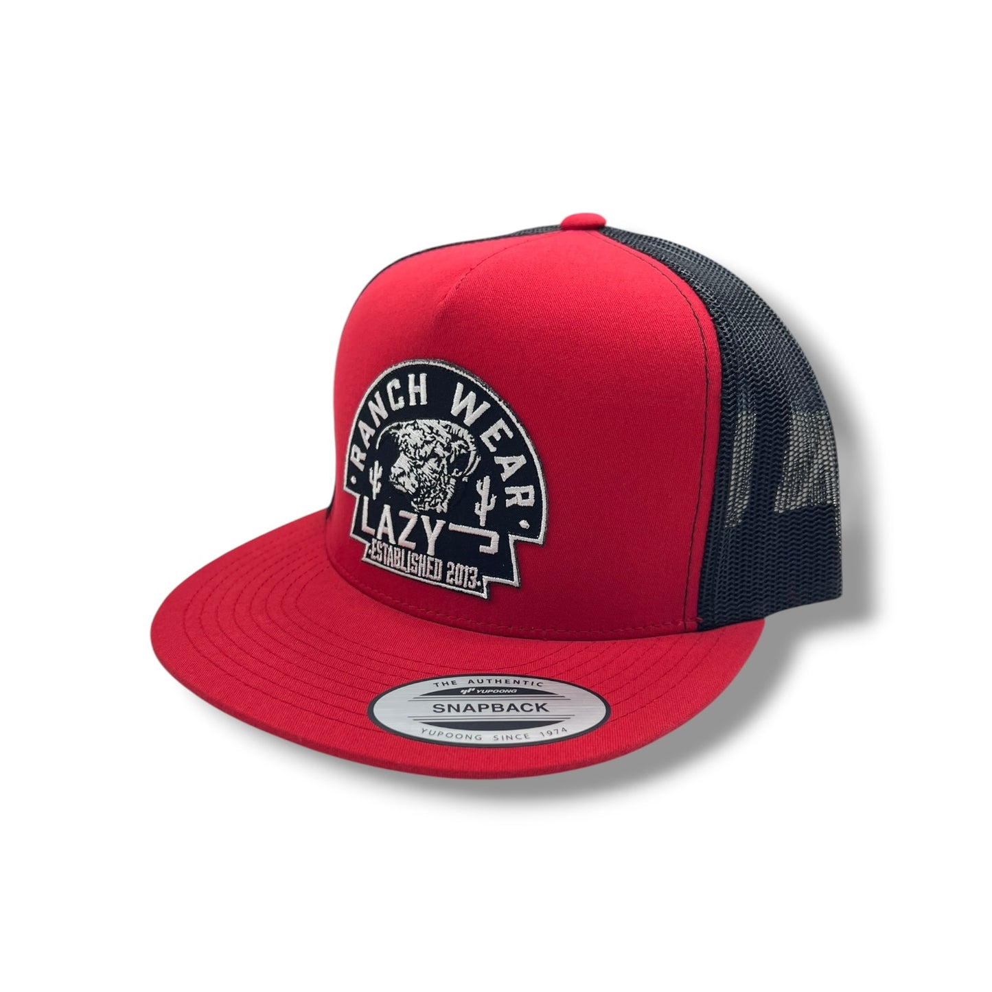 Lazy J Hat - Red/Black Arrowhead