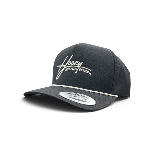 Hooey Hat - Mark Out Black W/White Stiching