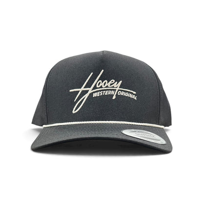 Hooey Hat - Mark Out Black W/White Stiching