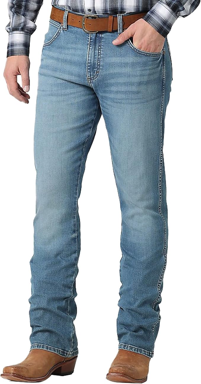 Wrangler Retro Jeans - Slim Straight Boot/ Light Denim