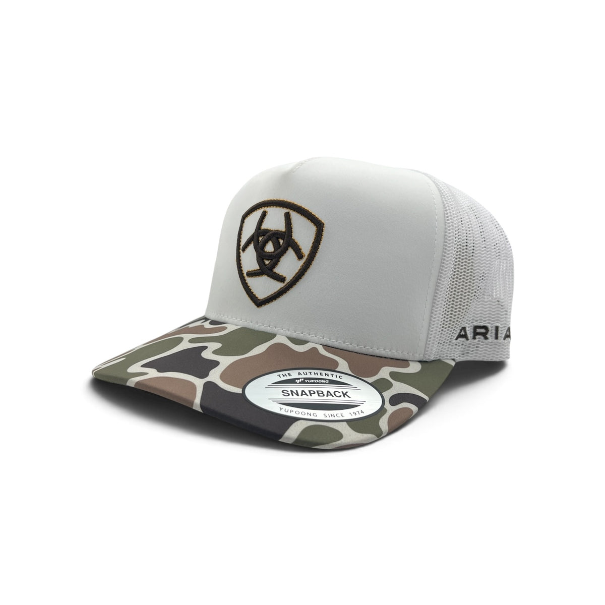 Ariat Logo Patch Hat - White/Camo