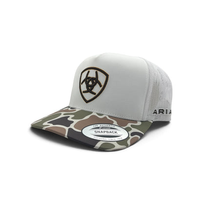 Ariat Logo Patch Hat - White/Camo