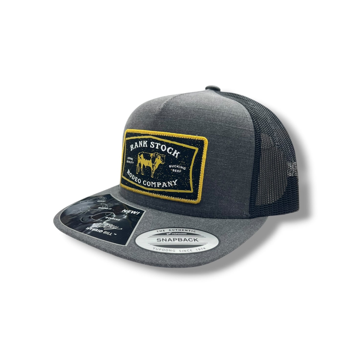 Hooey Rank Stock Patch Hat - Charcoal