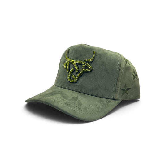 Lost Calf Hat - Green All Stars A-Frame