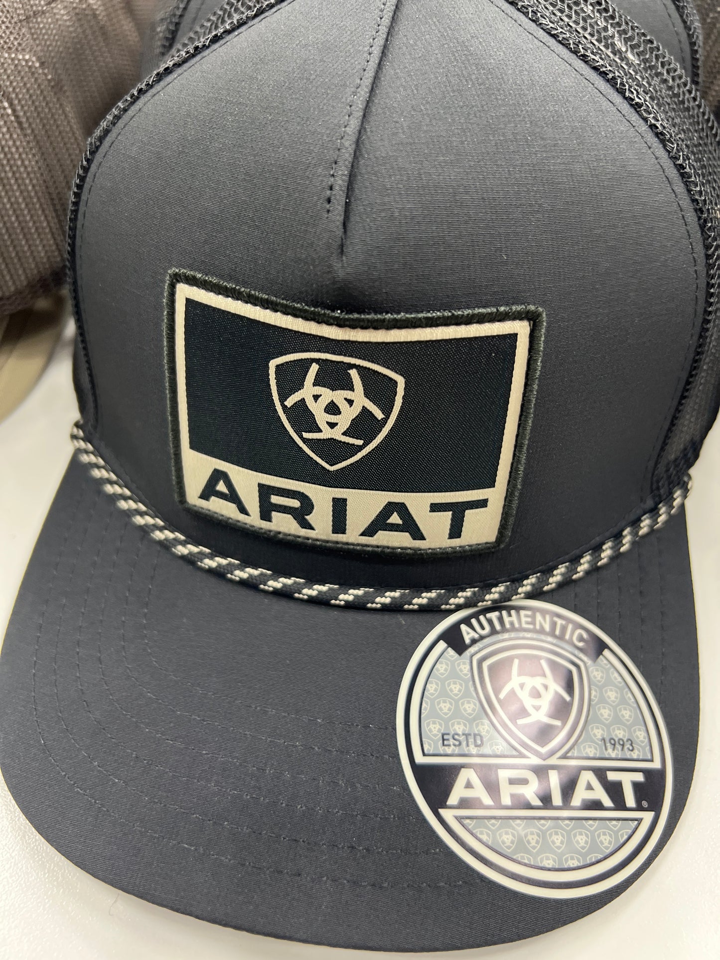 Ariat Rope Logo Patch Hat - Black
