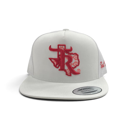 Texas Ranch Hat - Pink Southwest White