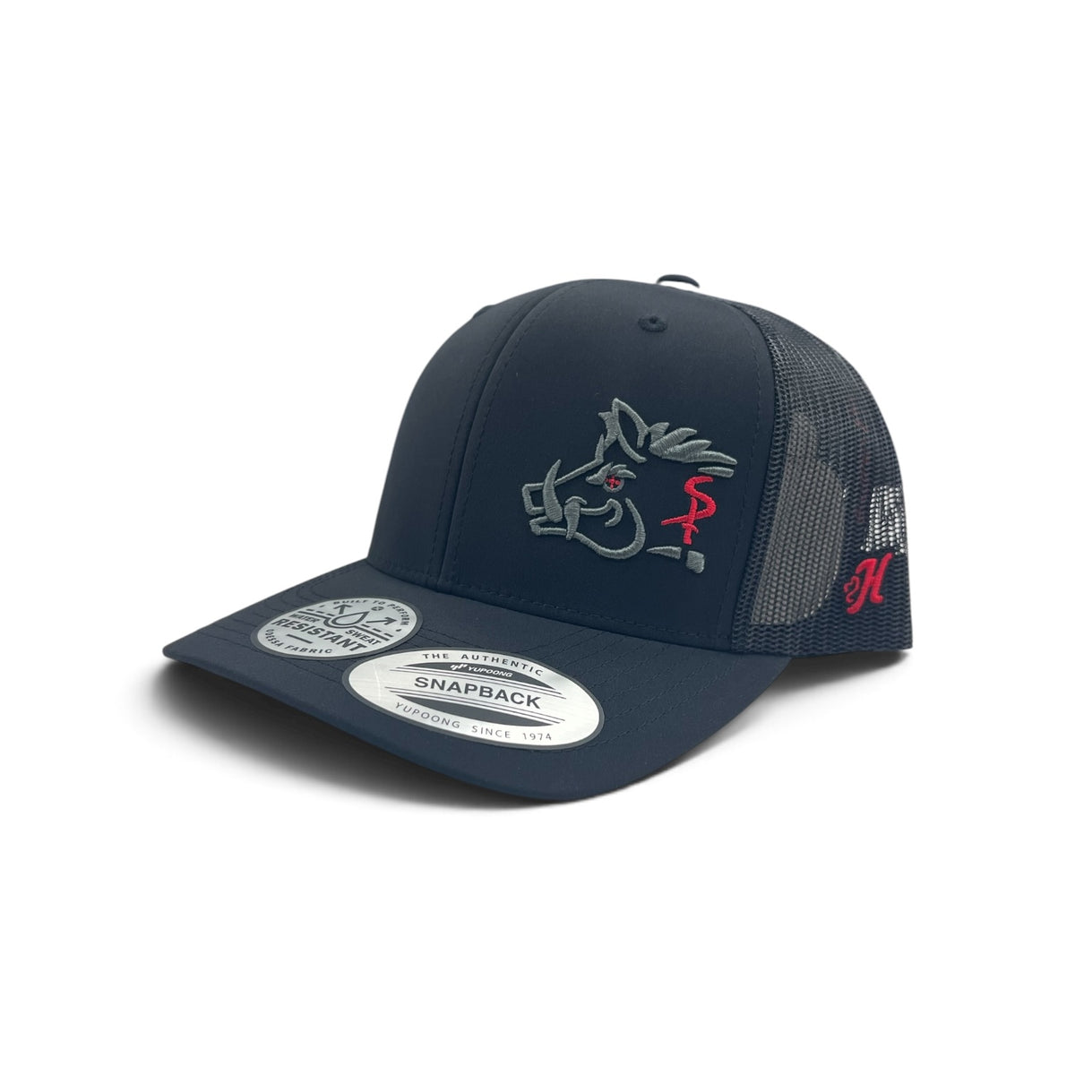 Hooey Snipe Pig Hat - Black/Grey