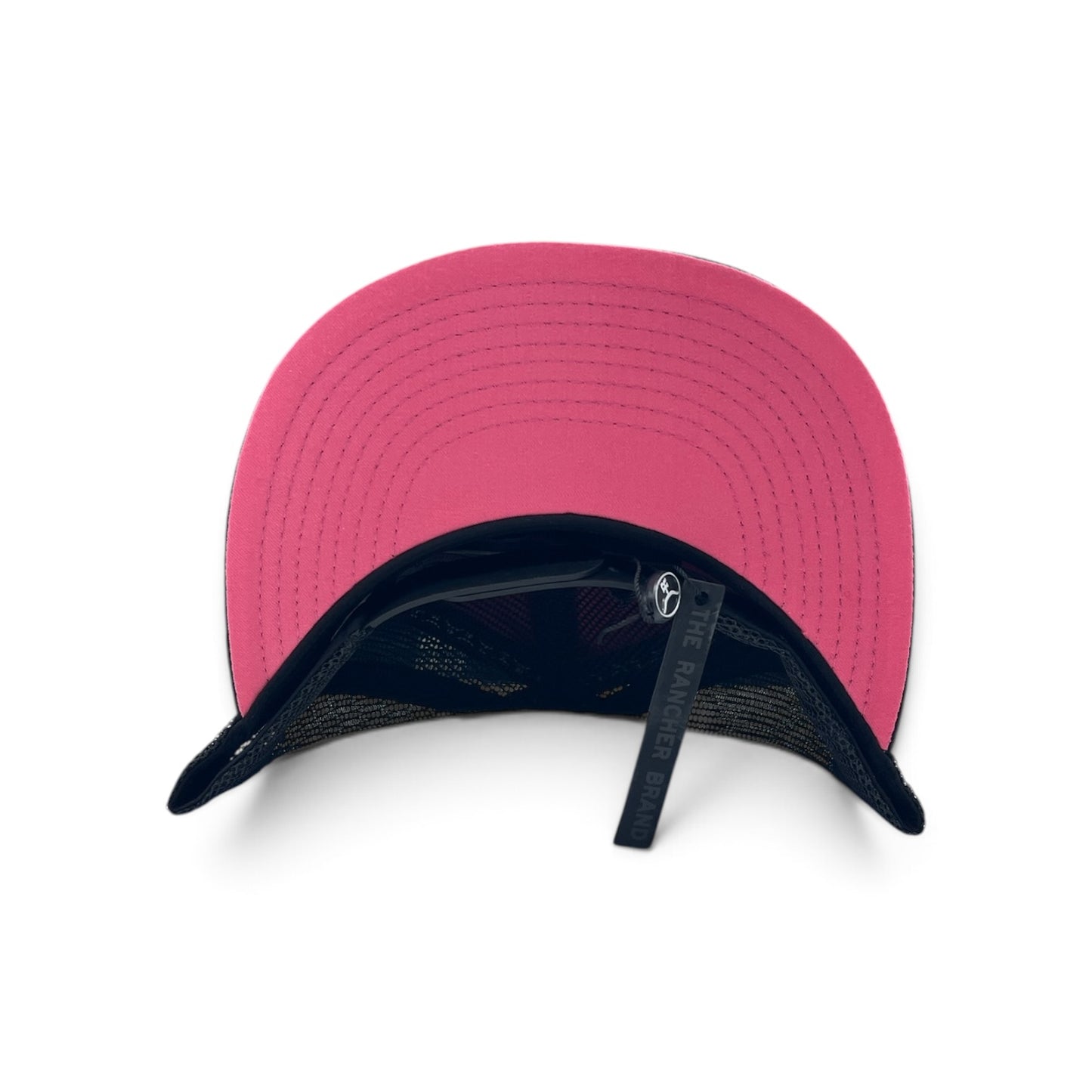 The Rancher Hat - Black Hot Pink Feathered Outlaw