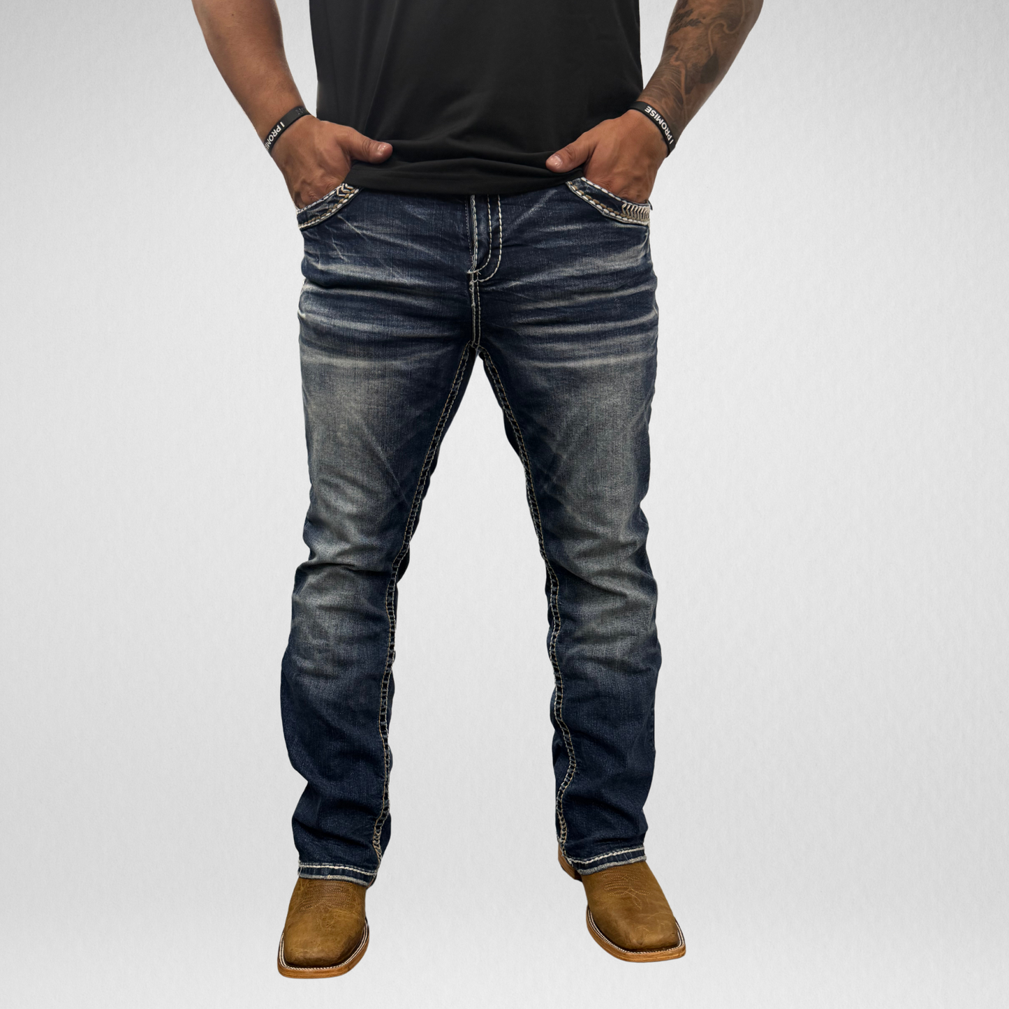 Men's Answer Me Straight Leg Denim (AM-2292)