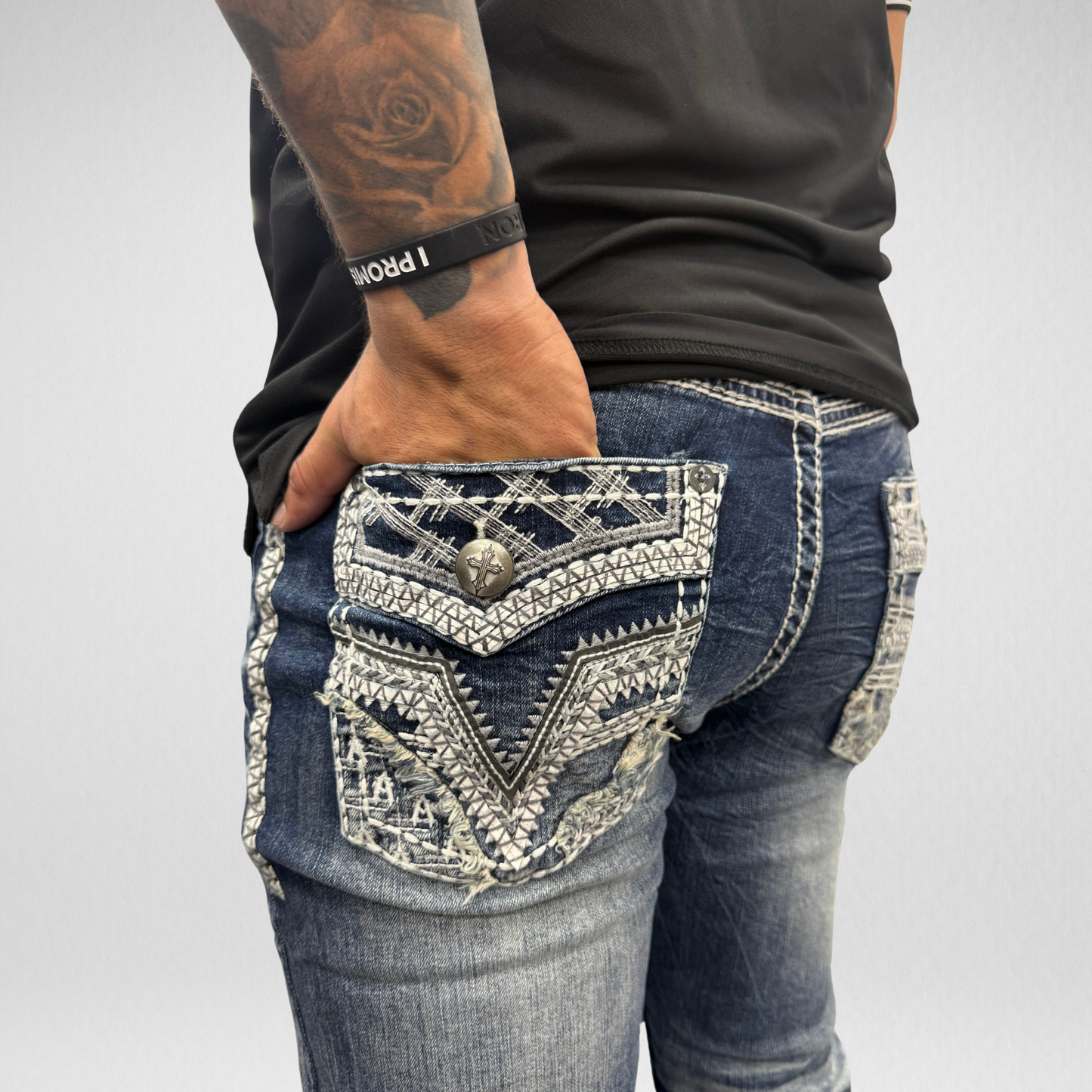 Men's Answer Me Straight Leg Denim (AM-2296)