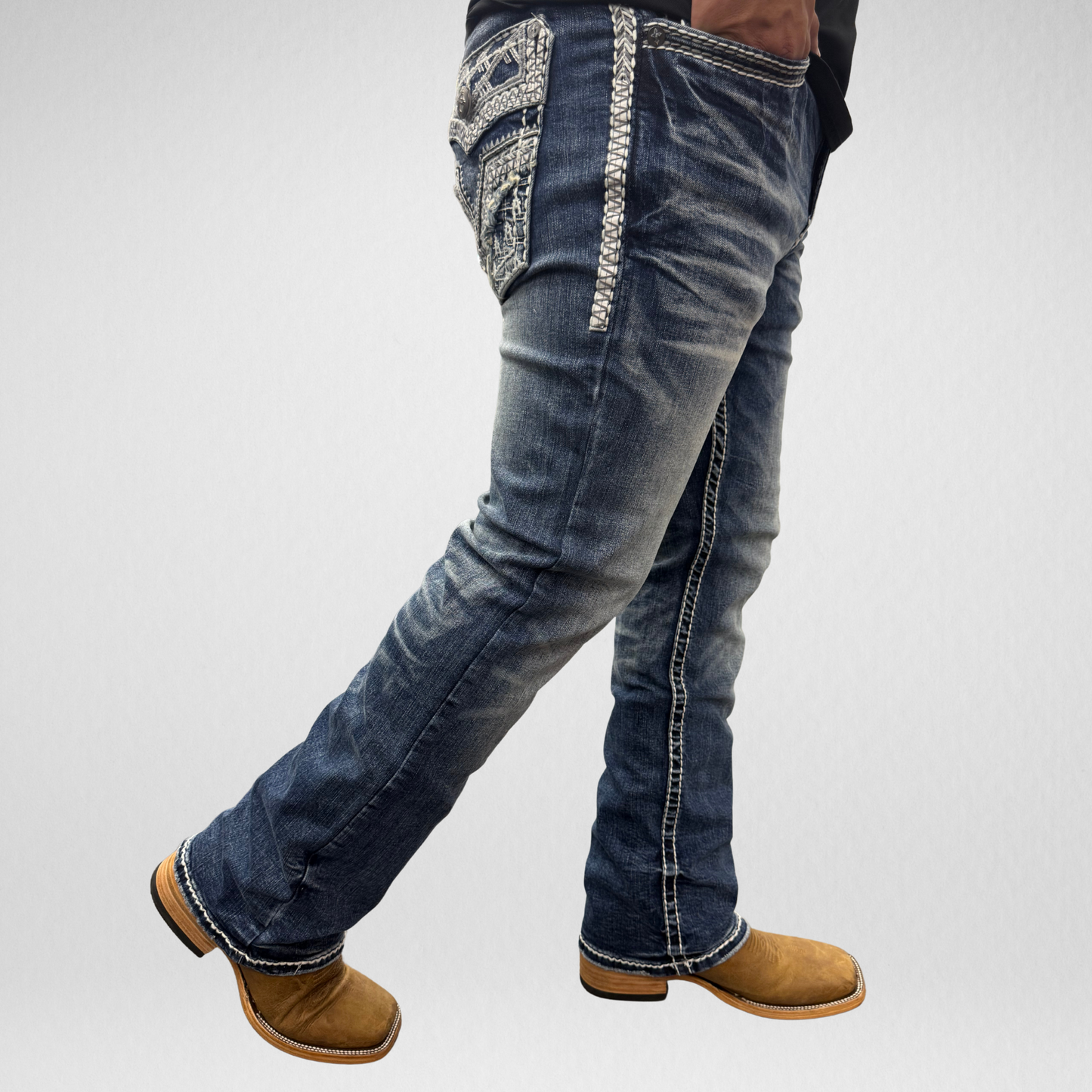 Men's Answer Me Straight Leg Denim (AM-2296)