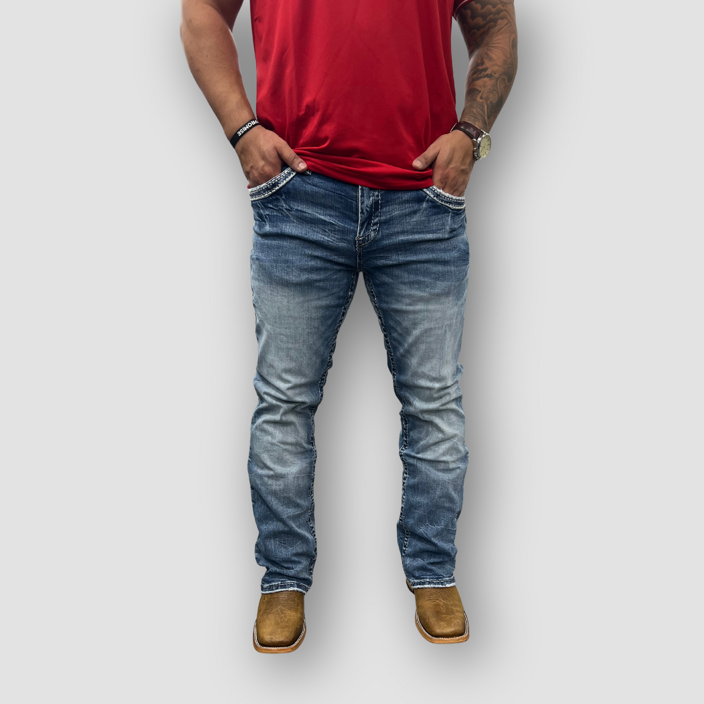 Men's Answer Me Straight Leg Denim (AM-2297)