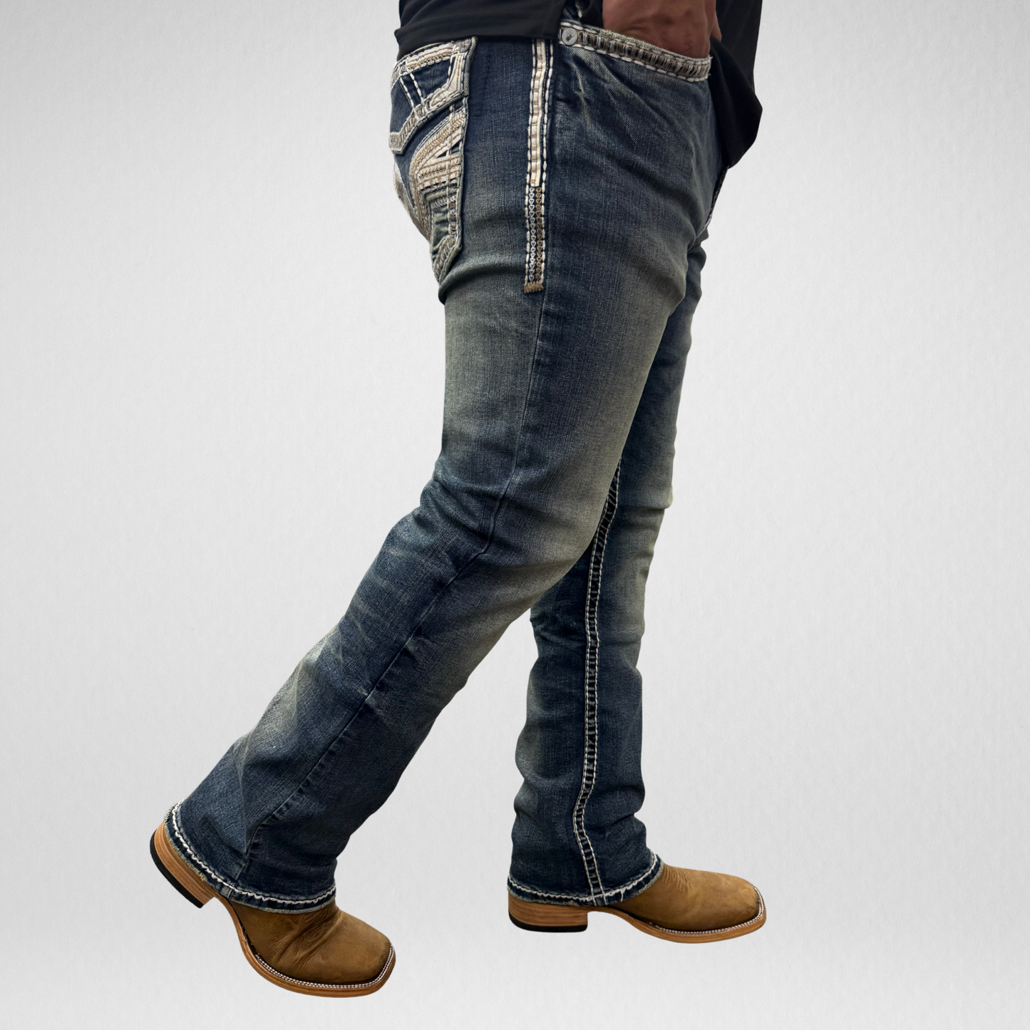 Men's Answer Me Straight Leg Denim (AM-2299)