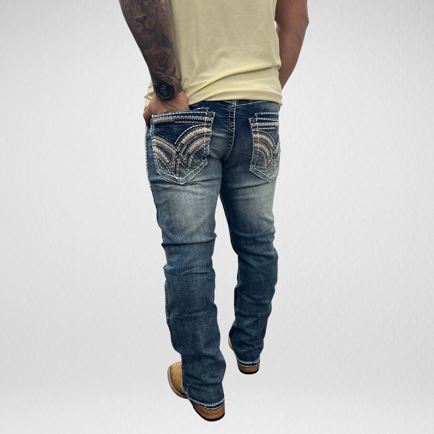 Men's Answer Me Straight Leg Denim (AM-2310)
