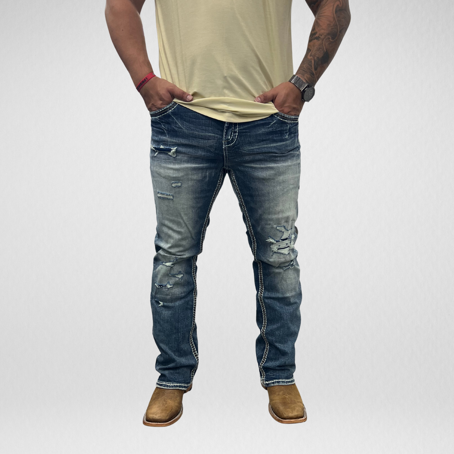 Men's Answer Me Straight Leg Denim (AM-2310)