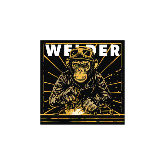 Ape Welder Sticker