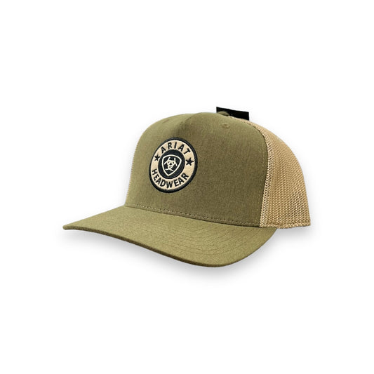 Ariat Circle Logo Hat - Olive/Tan